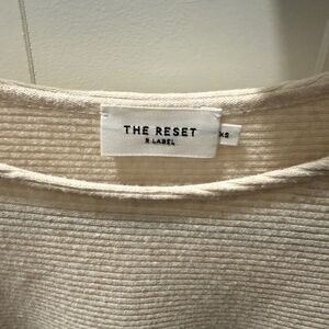Make Offer:) The Reset R Label, Sz XS, Cream/Oatmeal, No flaws